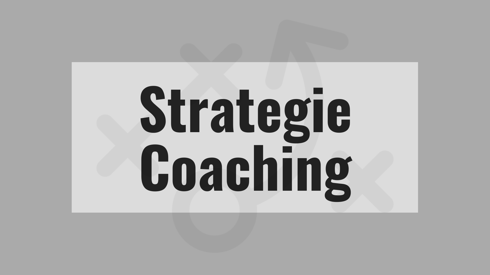 Strategie Coaching